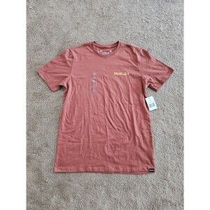 Hurley Men's Everyday Explore Reflector Short Sleeve T-Shirt in Zion Rust SMALL